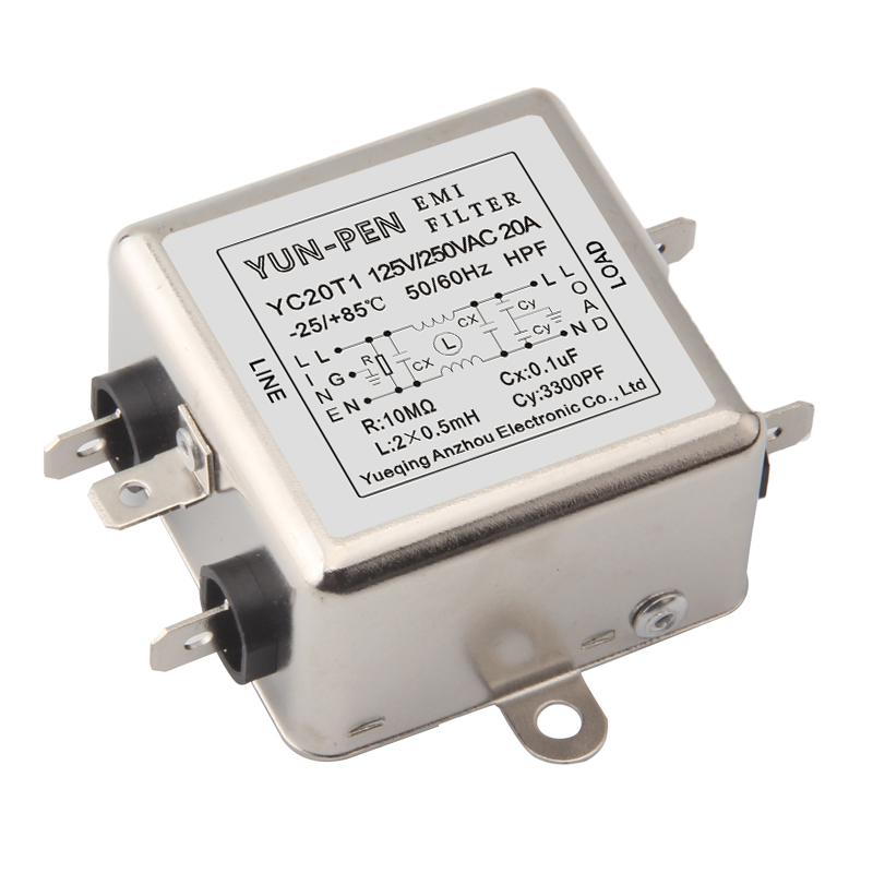 YC05T1 YC10T1 YC15T1 YC20T1电源滤波器 EMI FILTER