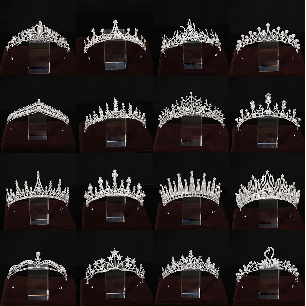 皇冠王冠合金水钻日韩大气超仙美