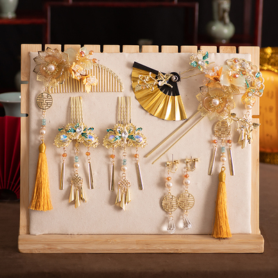 发饰套装合金串珠中式复古民族风