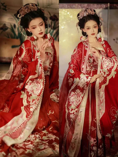 【出租】 清欢纪汉服女原创凤求凰重工刺绣感婚服全套诃子裙齐胸