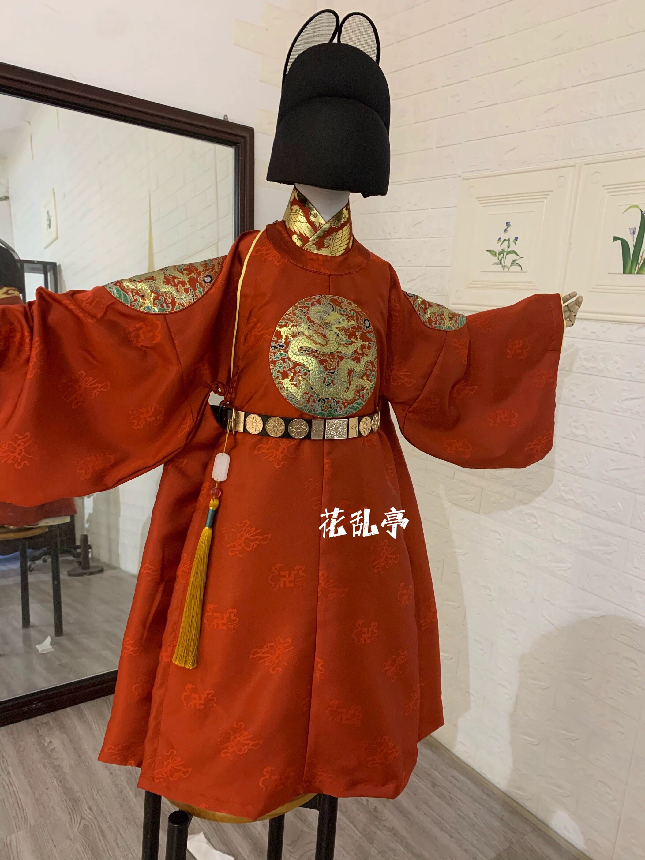 出租】花乱亭儿周岁宝宝童复原明制男童补服圆领正规汉服男孩图片
