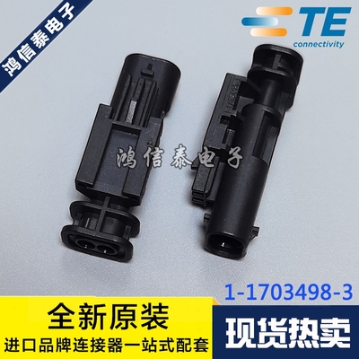 AMP/TE连接器 1-1703498-3 胶壳2P 4.0mm间距 原装现货 一个起拍