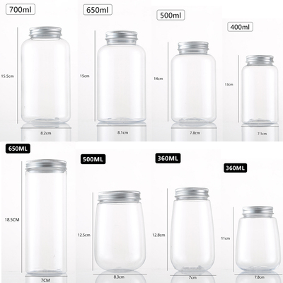 PET塑料瓶带盖一次性商用果茶杯