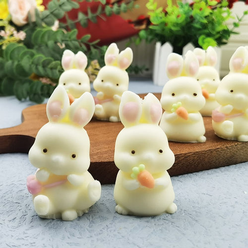 兔子巧克力胡萝卜生日蛋糕装饰