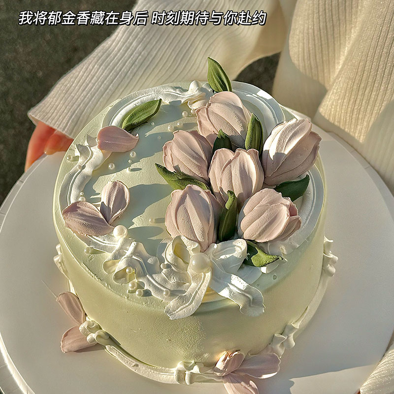 巧克力郁金香花瓣女神节母亲节