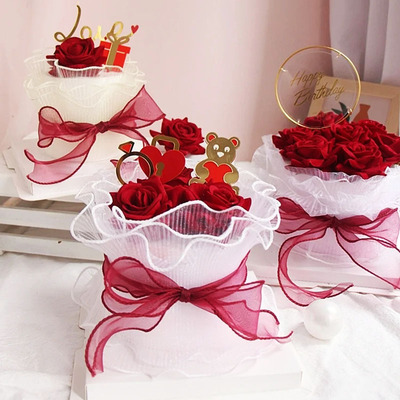 七夕网纱520情人节母亲love摆件