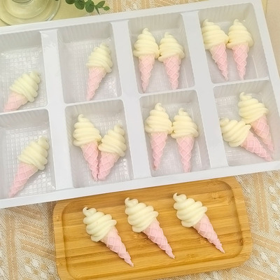 冰淇淋蛋糕装饰儿童食用粉色糖果