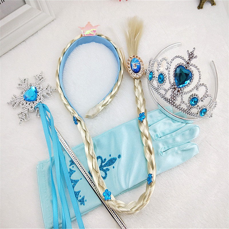 冰雪奇缘艾莎公主礼物辫子魔法棒