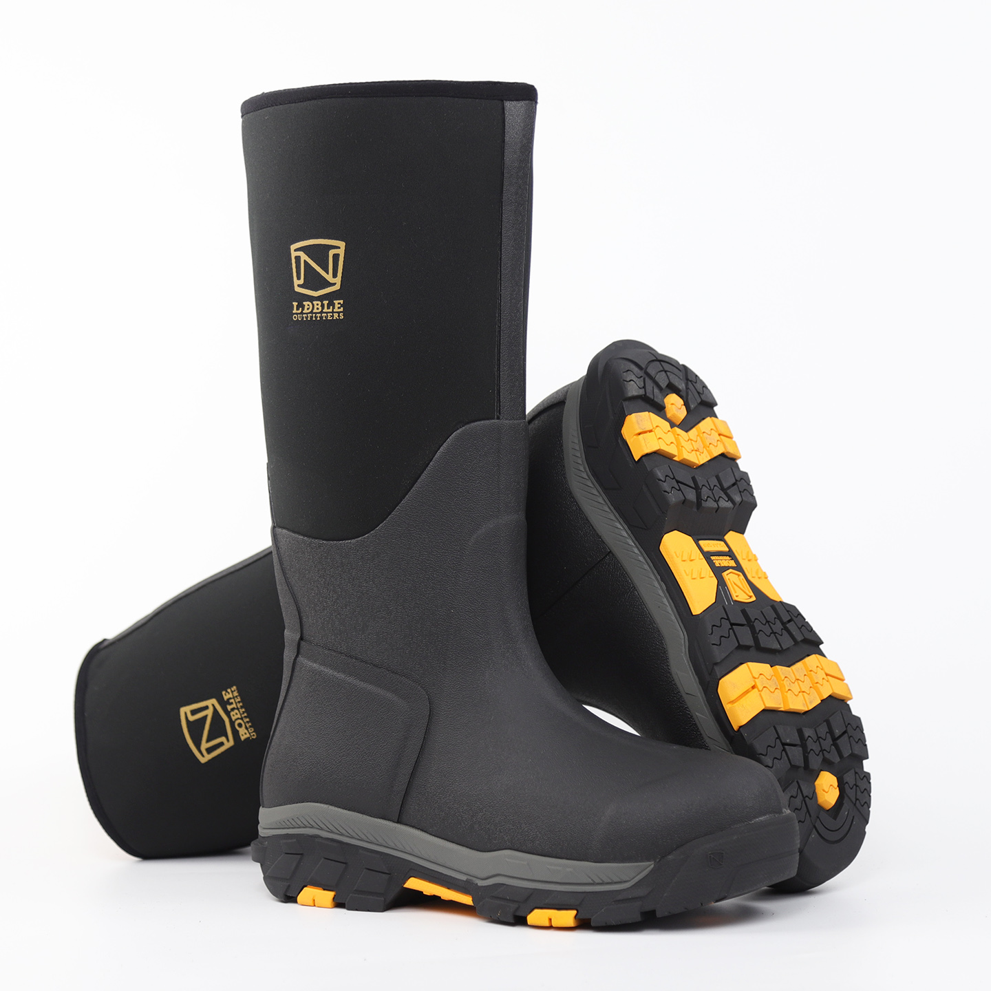 秋冬男士加厚极寒防冻保暖雨鞋