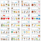 英语高频视觉字单词句式 型手工翻翻书卡片创意教师玩学具早教启蒙