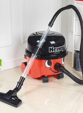 英国Casdon进口仿真吸尘器过家家清洁手推车亨利儿童玩具扫帚套装