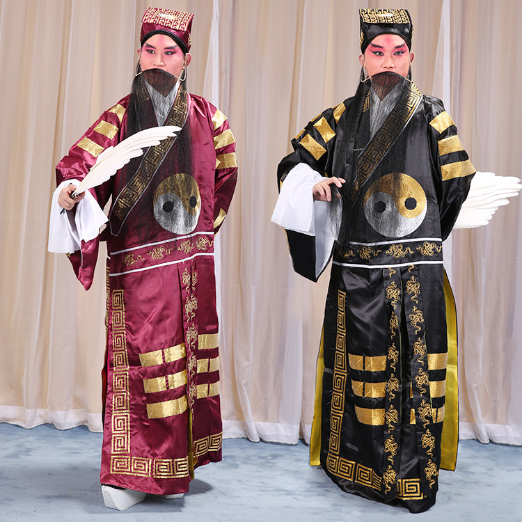 京剧越剧古装戏曲演出服装诸葛亮借东风道士神算子道袍普八卦衣