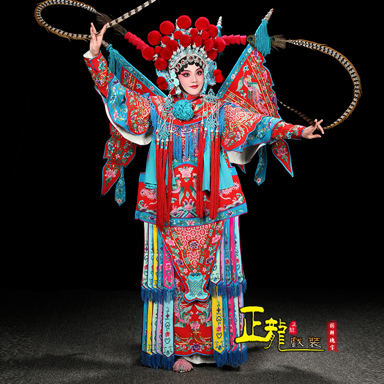 京剧戏曲刀马旦穆桂英戏服女靠