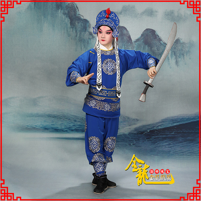 京剧戏曲武生跑堂龙套戏服男兵衣