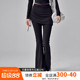 秋冬新 外穿显瘦运动裤 假两件微喇瑜伽裤 女高腰普拉提健身训练长裤