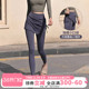假两件瑜伽裤 女抽绳运动跑步紧身遮臀显瘦训练骑行高腰收腹健身裤