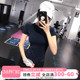 弹力紧身运动短袖 女性感显瘦瑜伽服休闲t恤网红跑步健身服上衣夏