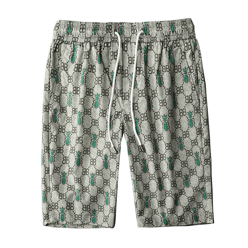 2023夏季新款休闲短裤钱塘3021-22011P70平铺卡其色,男装休闲裤,钱塘6011