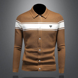 2025春秋季新款开衫毛衣钱塘60113601P140镂空黑色，男装针织衫/毛衣，钱塘6011