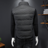 2025冬季新款高品质90%白鸭绒羽绒马甲9900P235假模，男装羽绒服，钱塘6011