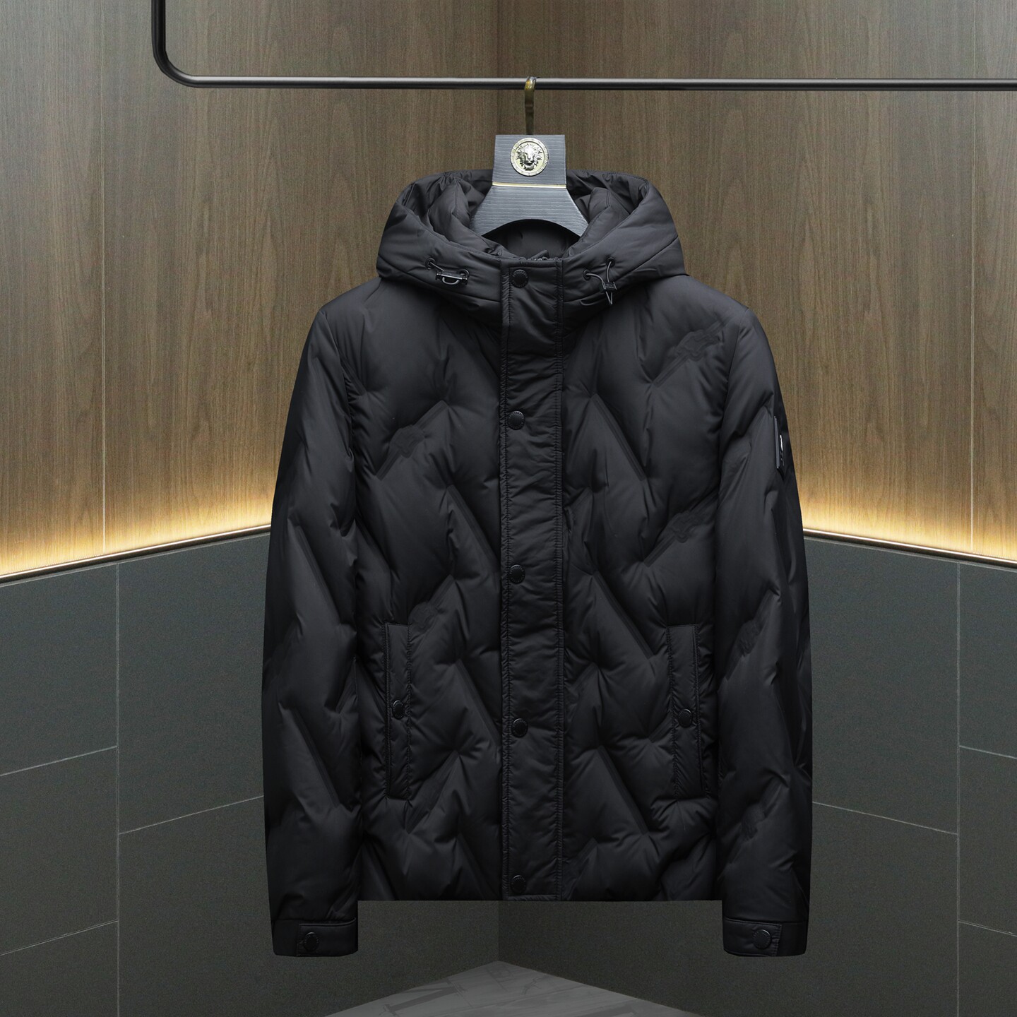 2025冬季新款90%白鸭绒立领亮面羽绒服钱塘6011-9968P330沙发,男装羽绒服,钱塘6011