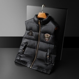 2025冬季新款高品质90%白鸭绒羽绒马甲9910P265平铺黑，男装羽绒服，钱塘6011