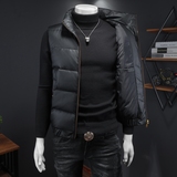 2025冬季新款90%白鸭绒羽绒马甲Y9952P295假模白，男装羽绒服，钱塘6011