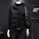 2022冬季新款90%高端羽绒马甲3021-29906P255假模黑色，男装羽绒服，钱塘6011
