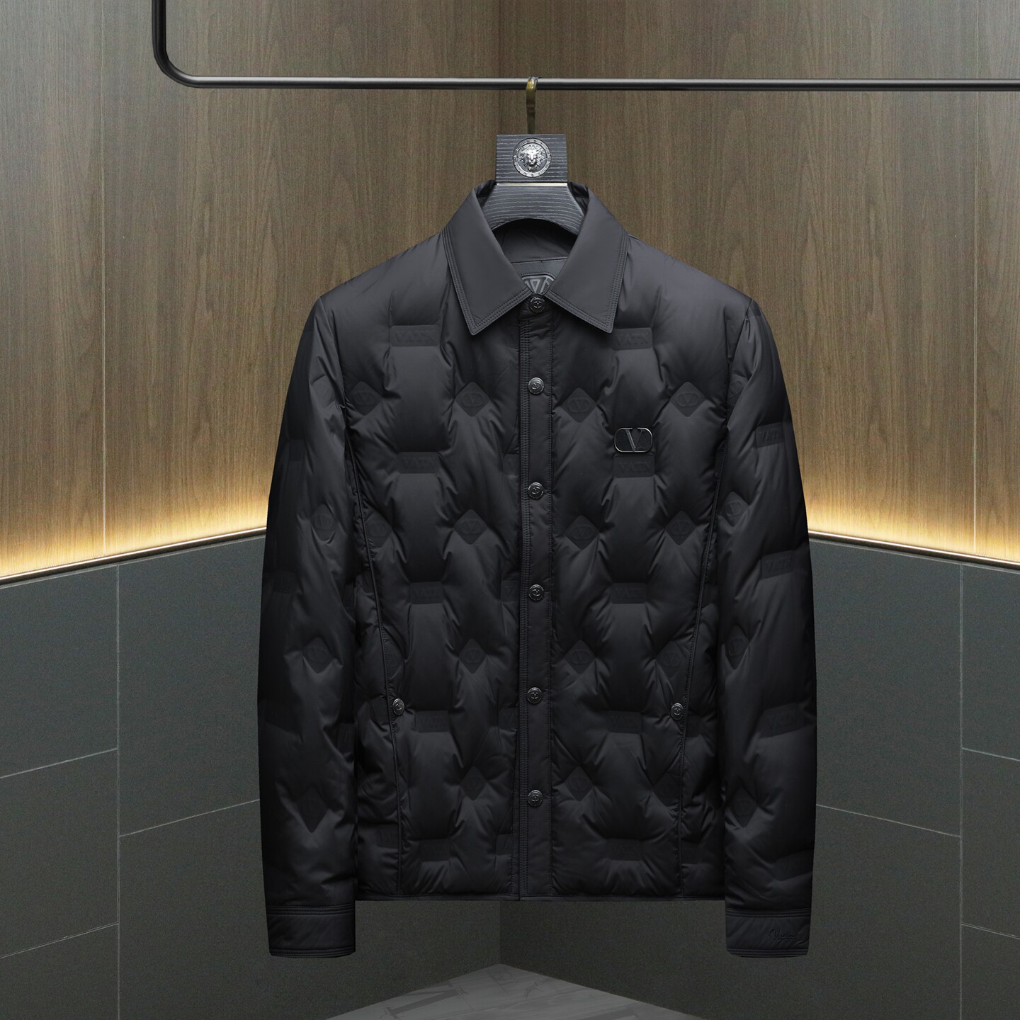 2025冬季新款90%白鸭绒翻领暗花羽绒服钱塘6011-6666P240沙发,男装羽绒服,钱塘6011