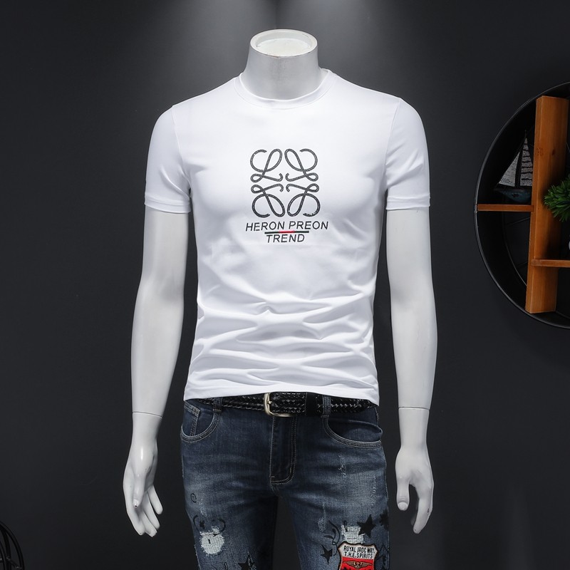 2021年夏季新款短袖T恤钱塘3021-263303P60假模白色，男装T恤，钱塘6011