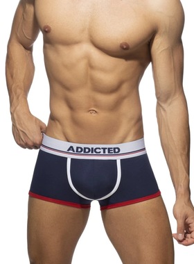 ADDICTED男士四角平角内裤精梳纯棉新款拼色大囊袋显大包男士内裤