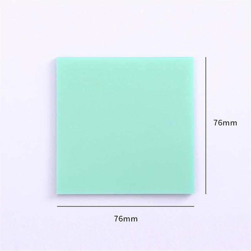 Waterproof PET Transparent Sticky Notes Memo Pad 50pcs便签