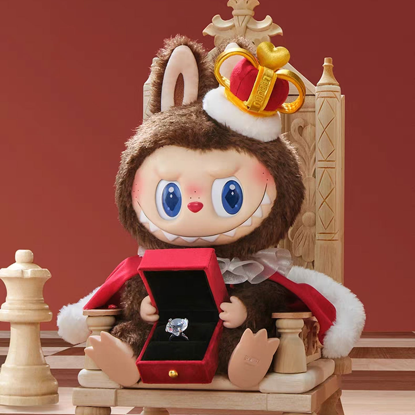 3D打印labubu象棋大冒险国王椅