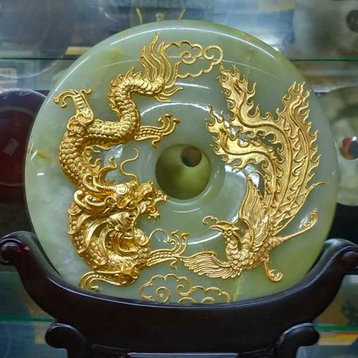 吊坠平安扣摆件阿富汗玉