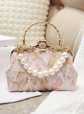 CANA&KANA优雅中国风新中式包包女配旗袍汉服手提斜挎2025冬新款