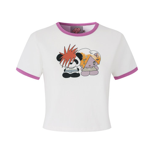 修身甜辣女y2k短袖原创印花