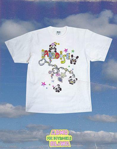 ADHD*oliwa 卡通印花短袖T恤 NAUGHTY CHILD TEE