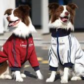 秋冬新款 大型犬狗狗宠物衣服保暖金毛边牧拉布拉多加绒保暖外套潮