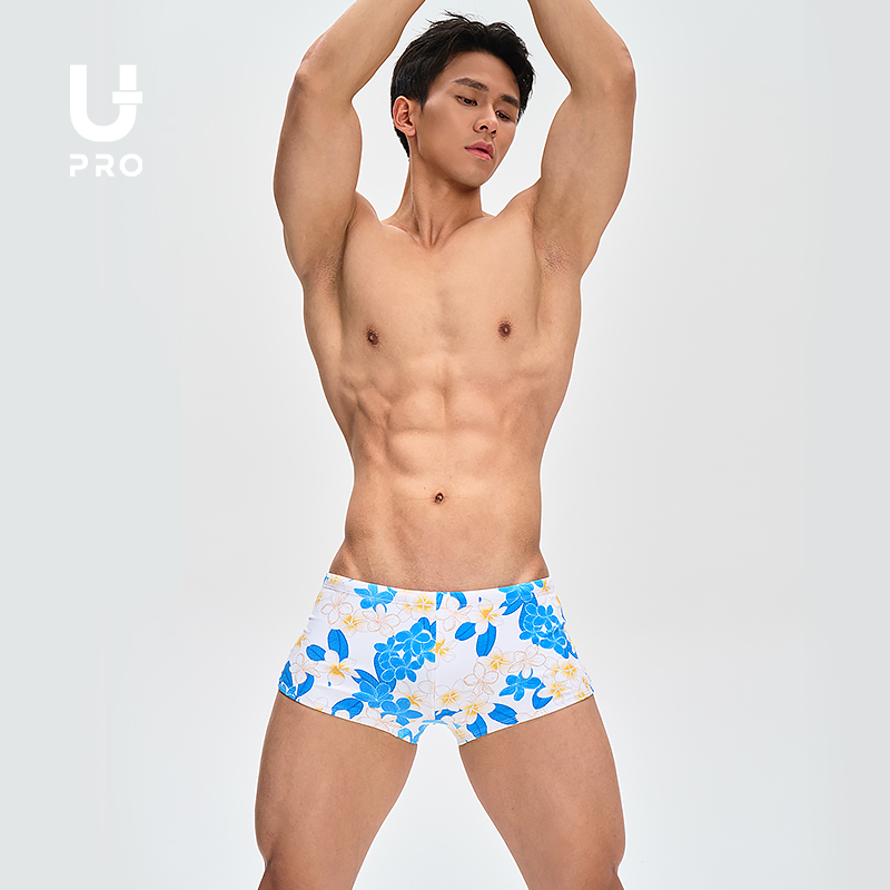UPRO柚璞鸡蛋花插画平角艺术家联名男士泳裤《奔向大海的勇气》