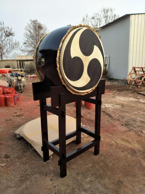 太鼓24寸1米1.2米1.5米卷边鼓牛皮大鼓摆放陈列立式彩绘