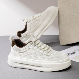 鞋子男鞋夏季透气休闲板鞋男款高级感百搭潮鞋软底巨好看男小白鞋