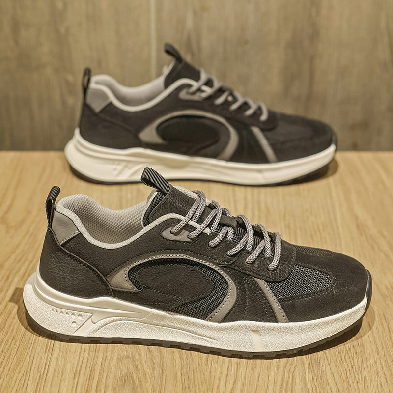 男鞋春夏季透气阿甘鞋时尚青少年运动休闲鞋子男款网面板鞋潮鞋26