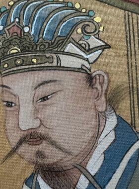 纯手工白描娟面定制仿古底稿