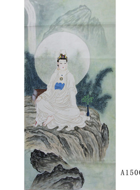 手画人物 国画  字画 纯手绘真迹 书画作品客厅 画芯未装裱 四尺