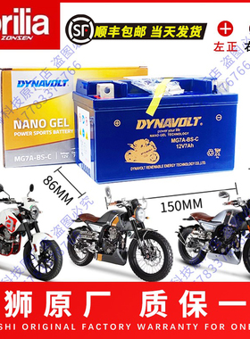 阿普利亚CR150 CR250咖啡Cafe125 150 PAGANI 150 ADV摩托车电瓶