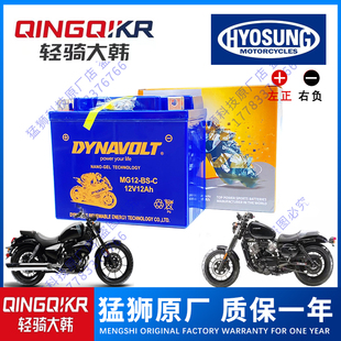 轻骑大韩晓星GV300 GV300S坦影250 GV250 GV650 U侠大脚怪黑7电瓶