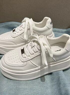 单网【白月光大白鞋】棒球队长（跟高5公分）BQ87510