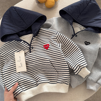2025冬季新款童装儿童连帽卫衣