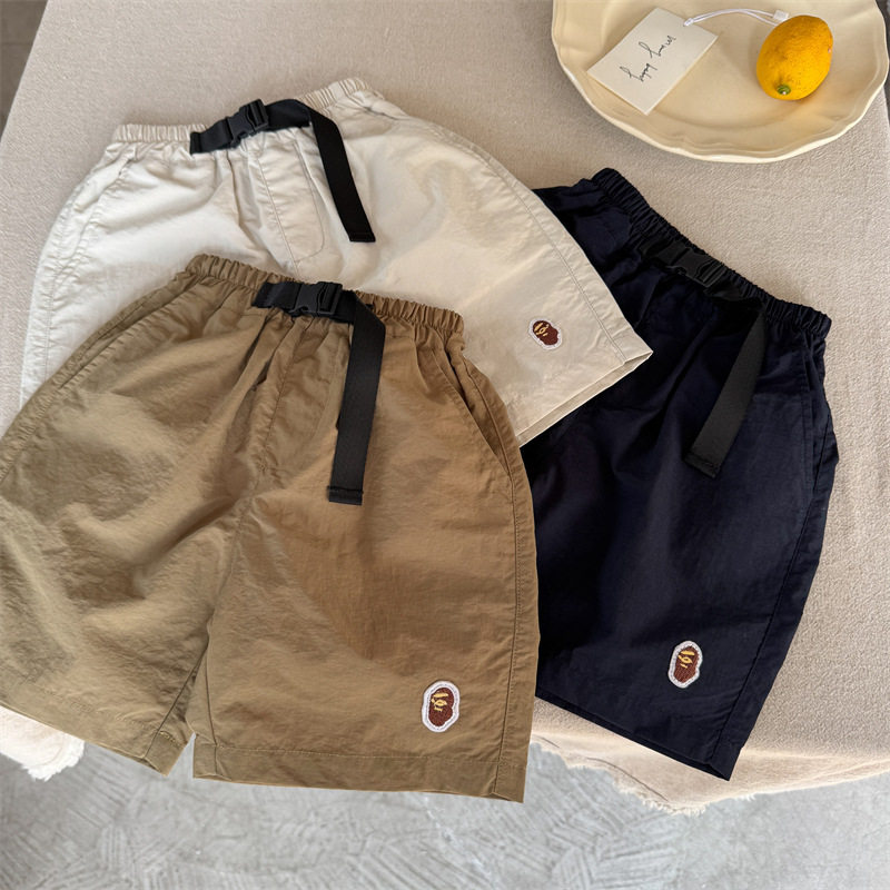 男童短裤夏季薄款卡通宝宝五分裤工装短裤速干裤夏装儿童沙滩裤