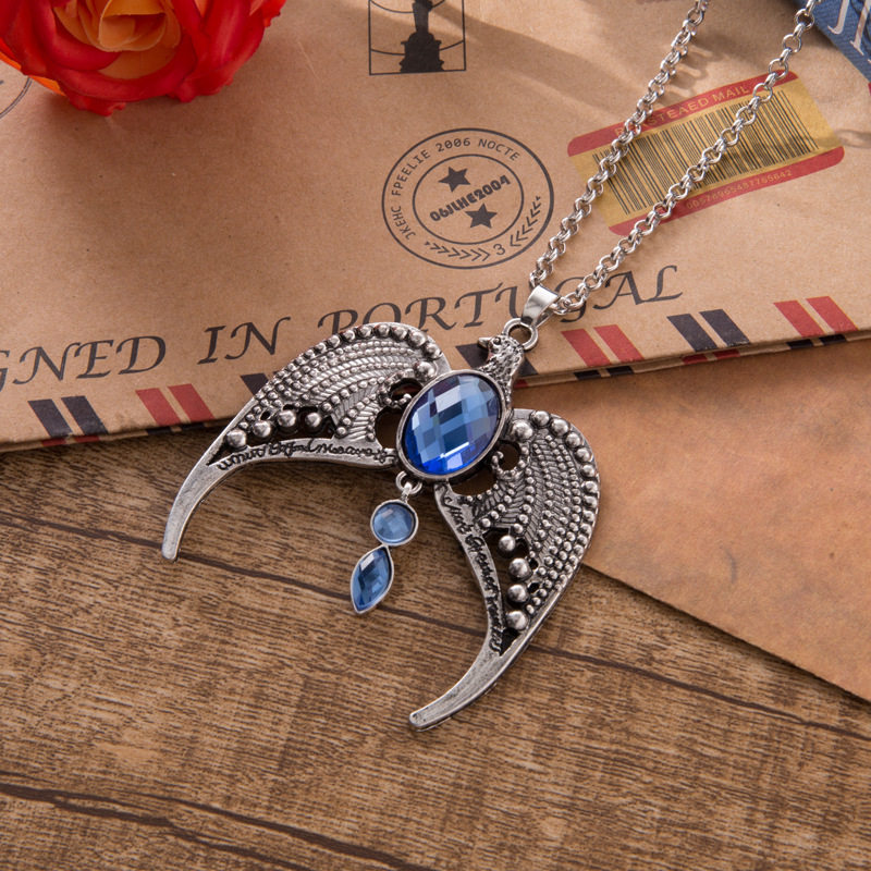 哈利波特周边拉文克劳遗失的冠冕魂器老鹰复古项链吊坠创意礼物